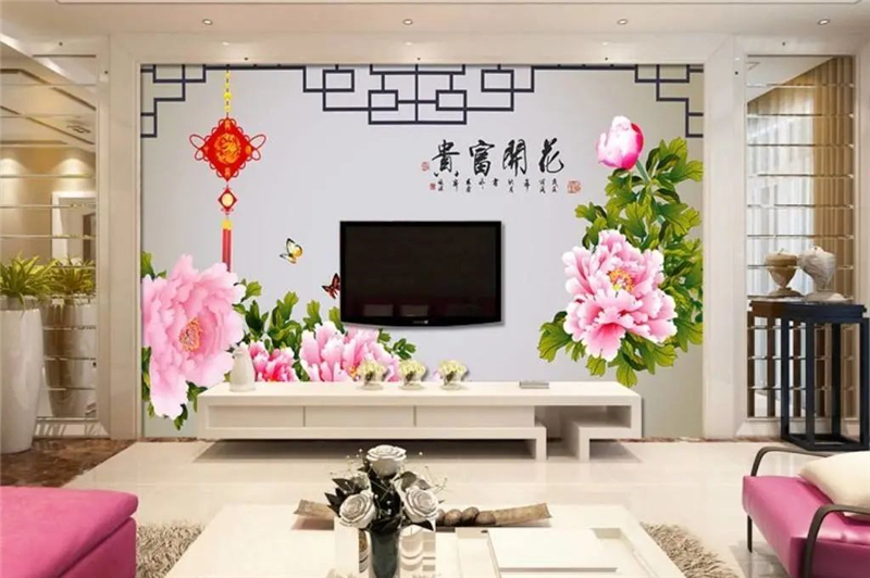 花開富貴墻