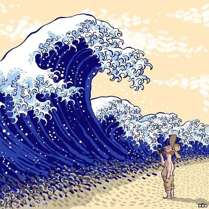 欣賞海浪